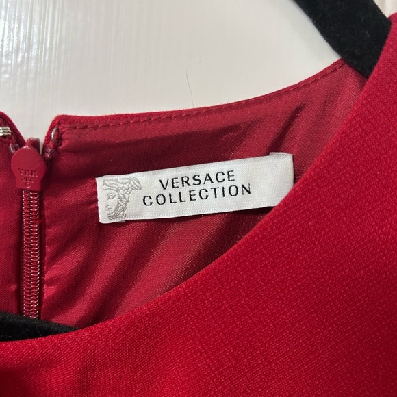 Versace One Shoulder Asymmetrical Red Dress - Picture 3 of 6